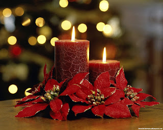 Christmas Candles Desktop Wallpaper