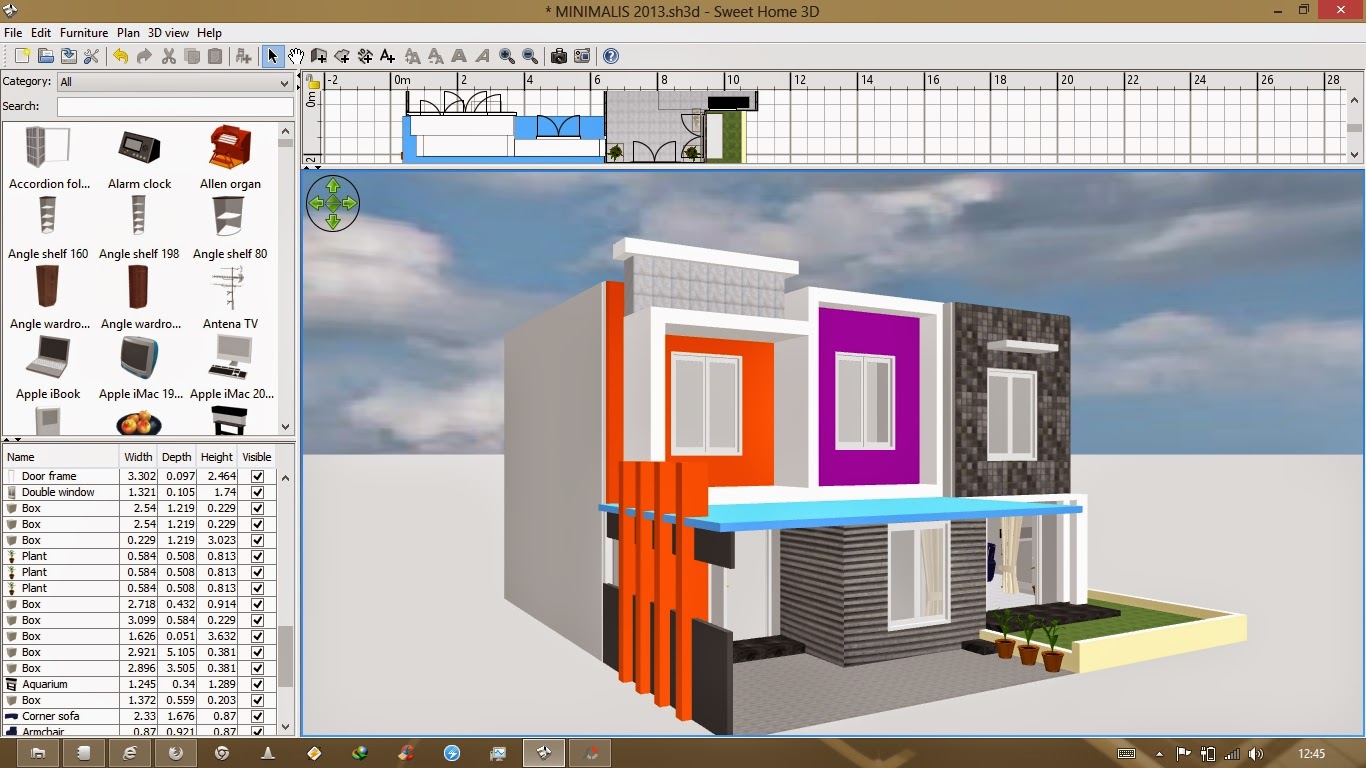 Rizal AMD RVH Cara Membuat Desain Rumah 3D Dengan Sweet Home 3D