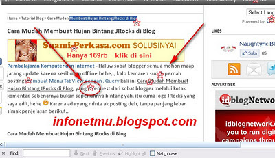 Membuat Hujan Bintang JRocks di Blog