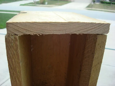 end of wood window box