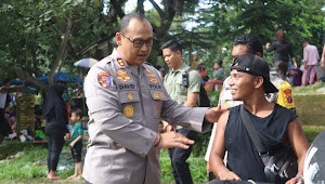 Kapolres Langkat AKBP David Triyo Prasojo Cek Pengamanan di Objek Wisata Saat Libur NATARU