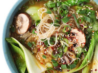 Ginger Garlic Noodle Soup with Bok Choy