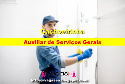 Multinacional abre vaga para Auxiliar de Serviços Gerais em Cachoeirinha