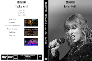 Taylor Swift BBC Biggest Weekend Swansea Wales UK May 27 2018 DVD cover