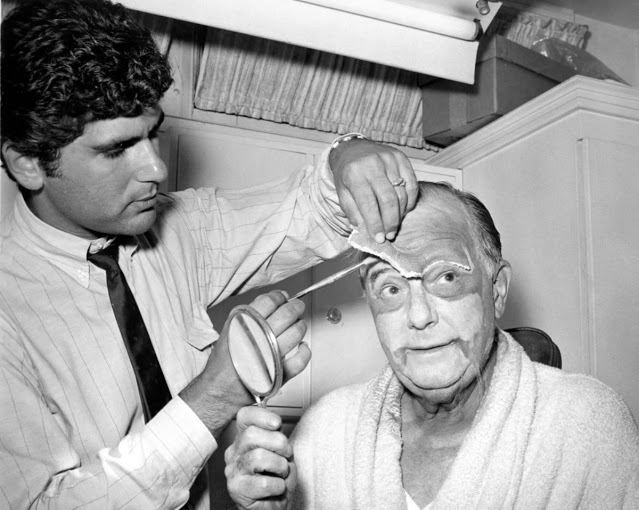 Fotografías del proceso de maquillaje de El planeta de los simios