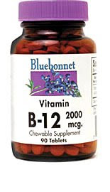 Bluebonnet Vitamin B12 Tablets