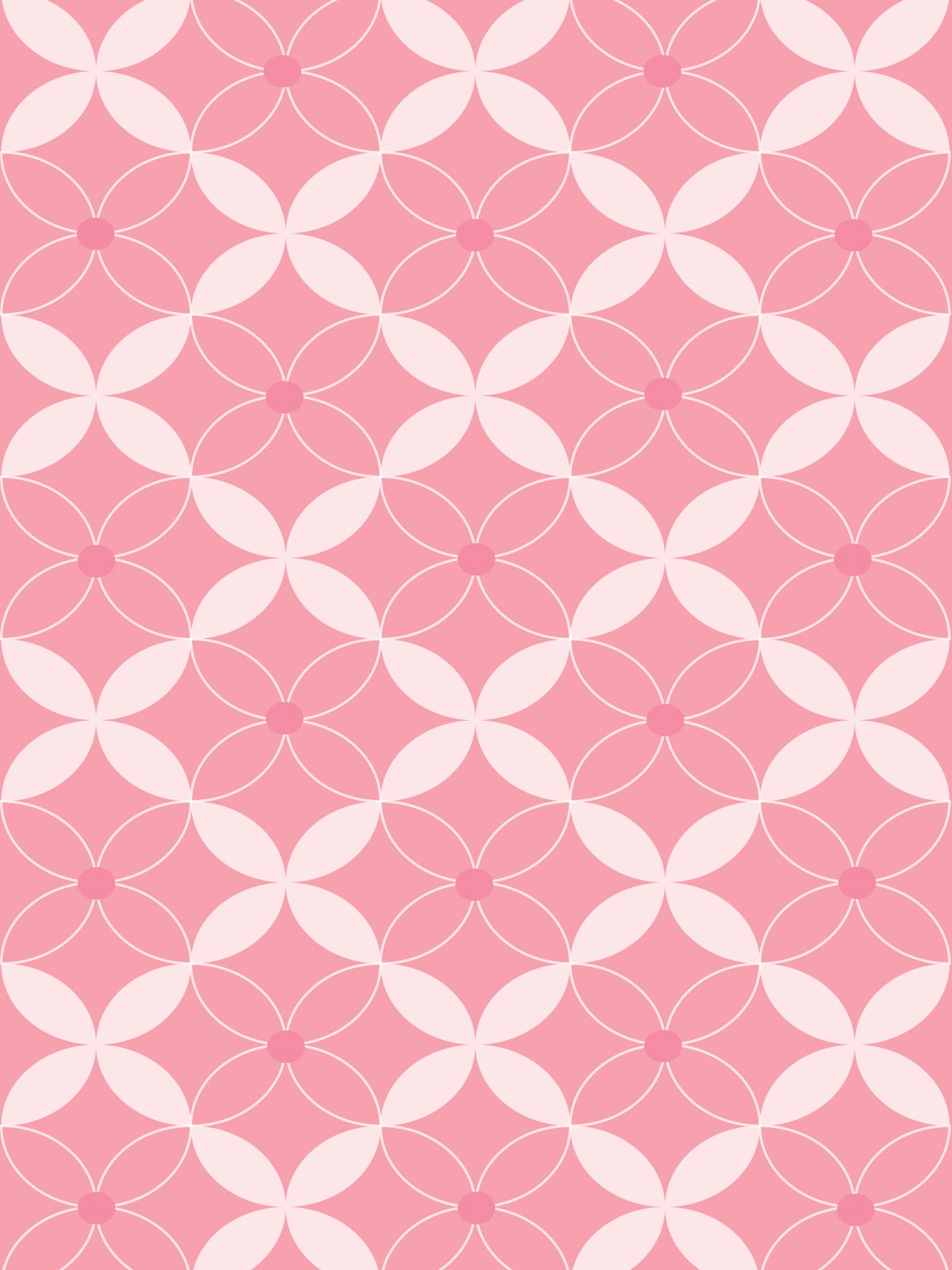 ... & Backgrounds/Wallpapers: Circle Flower Pattern...Gray, Orange, Pink