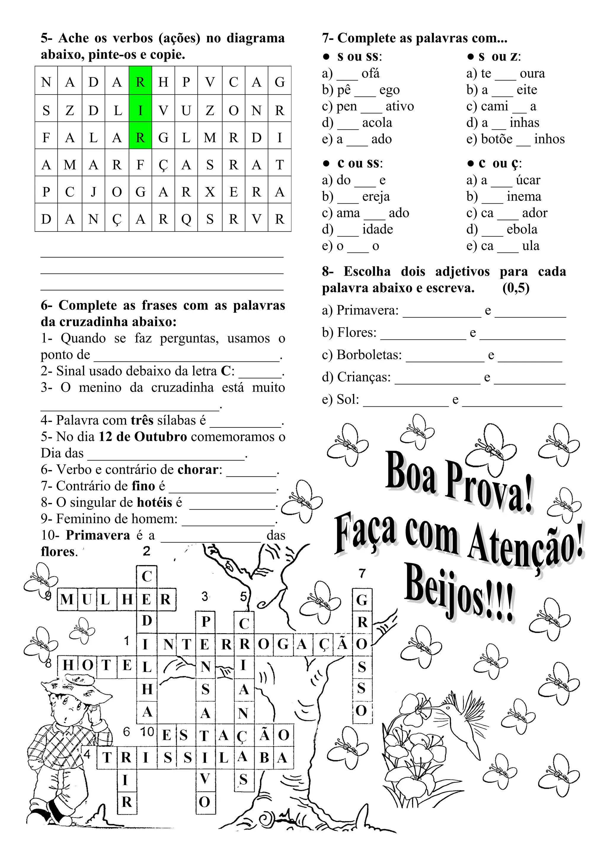 Avaliação de Língua Portuguesa 5 ano 4º bimestre