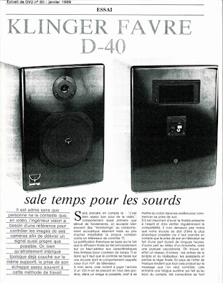 Klinger Favre article 1989 Jean Marc Lhotel Ovu Magazine