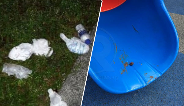 'Dah ada anak pun bodoh' - Pampers, najis ditemui di gelongsor Taman Tasik Titiwangsa