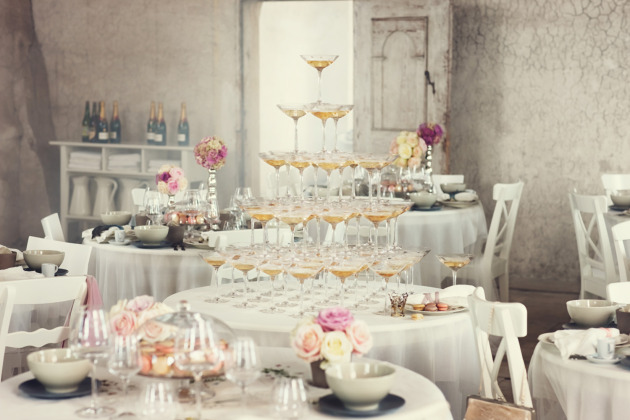 flower pot ideas for sun Champagne Tower | 630 x 420