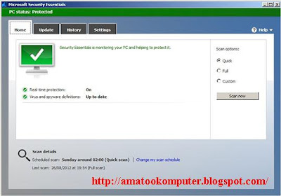 Download Antivirus Microsoft Security Essentials (MSE)