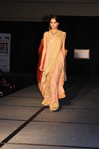 Fashion Models in Bridal Sarees, Salwar Kameez & High Heels