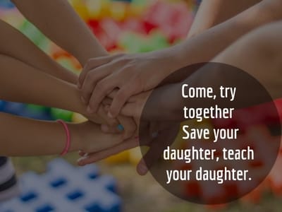 save girl child slogan free images download