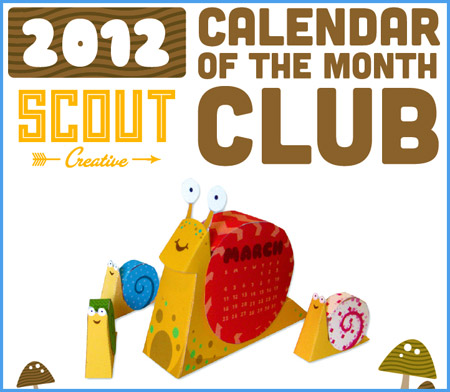 2012 Snail Papercraft Calendar