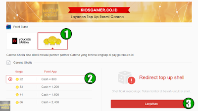 Masuk ke Website Penukaran Cash PB Garena