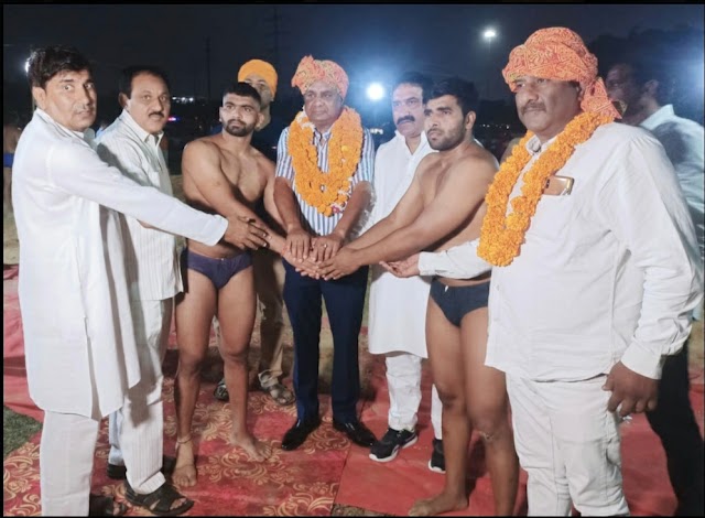 स्व. श्री ब्रहमपाल पहलवान की स्मृती मे 26 वाँ विशाल कुश्ती दंगल का हुआ आयोजन।