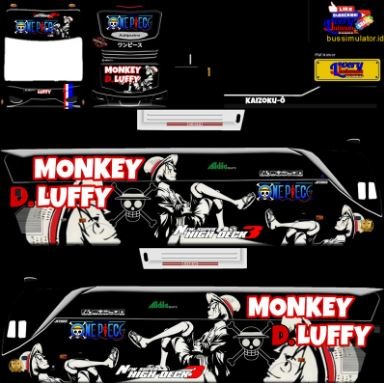 Livery Bussid Luffy