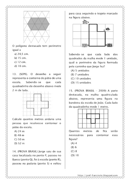 SIMULADO DE MATEMÁTICA – 4º E 5º ANO ALINHADO AO DESCRITOR 11