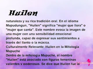 significado del nombre Huilen