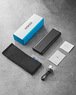 Portable Charger Anker PowerCore 20100mAh - Ultra High Capacity Power Bank with 4.8A Output and PowerIQ Technology, External Battery Pack for iPhone, iPad & Samsung Galaxy & More (Black)