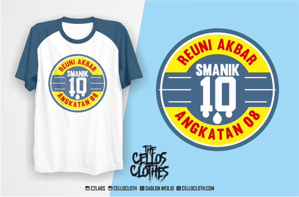  Desain  Kaos  Sablon Untuk Kaos  Reuni Akbar Sekolah  