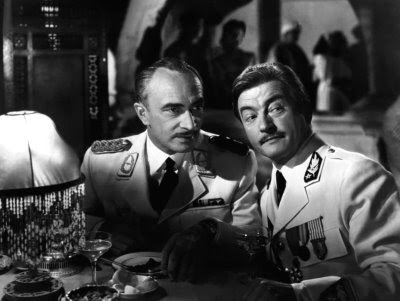 Conrad Veidt and Claude Rains in Casablanca