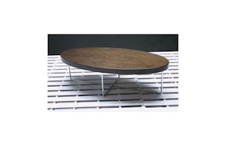  Furniture and Modern Living Room Furniture: Oval Wood Top Coffee Table