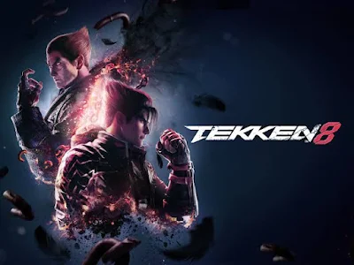 Tekken 8 gameplay screenshot with characters engaging in a fierce battle.
