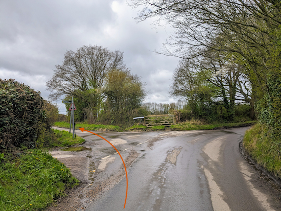 Turn left on Nashes Farm Lane