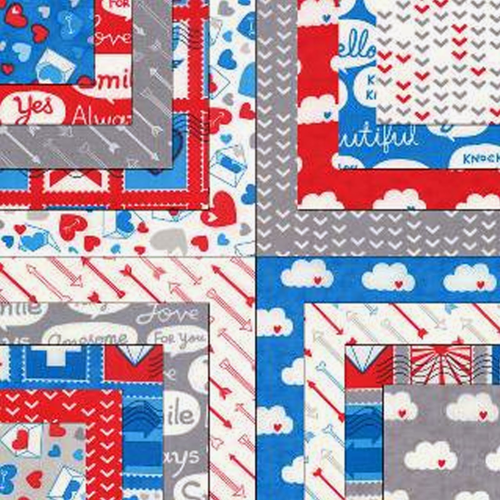 Moda AIRMAIL Fabric by Eric & Julie Comstock