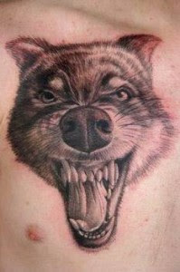 wolf tattoo, tattoo, tattoos