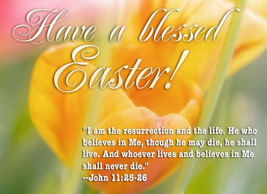 A blessed Easter, everyone!