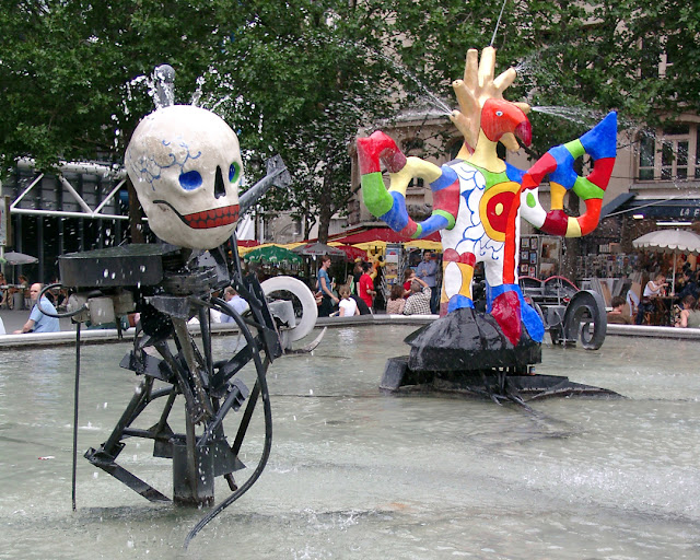 Fontaine Stravinsky, Stravinsky Fountain by Jean Tinguely and Niki de Saint Phalle, Place Igor-Stravinsky, Paris