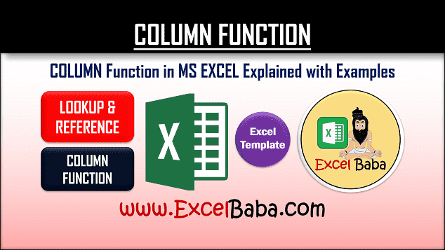 COLUMN Function in Excel