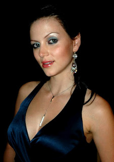 erotic body curves of yana gupta in sexy navy blue dress