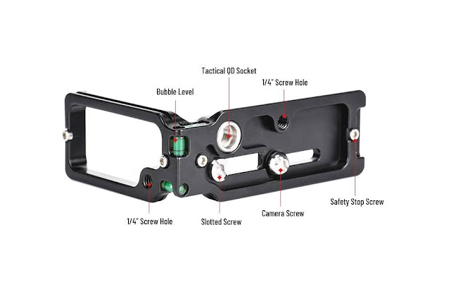 Sunwayfoto PNLO-Z6II L Bracket bottom detailed  view