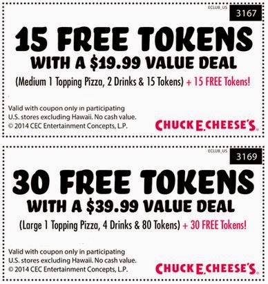 chuck e cheese coupons 2018