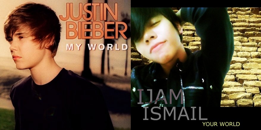 justin bieber cd cover my world. justin bieber album cover font