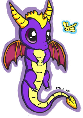 Spyro chibi, cute Spyro, Spyro game