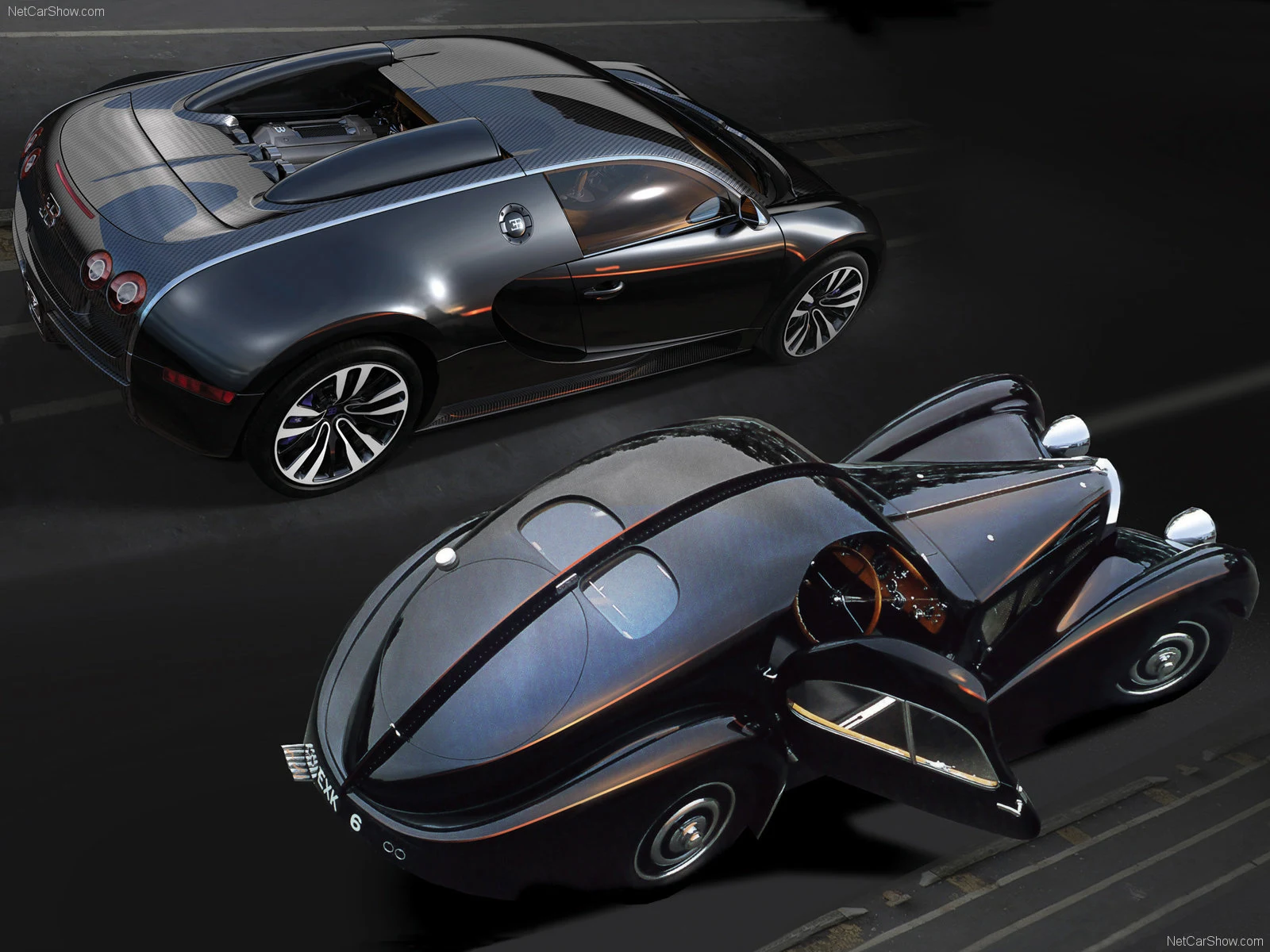 Hình ảnh siêu xe Bugatti Veyron Sang Noir 2008 & nội ngoại thất
