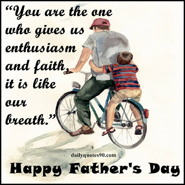 father & son on bicycle,Best Wishes For Fathers Day | Happy Fathers Day.