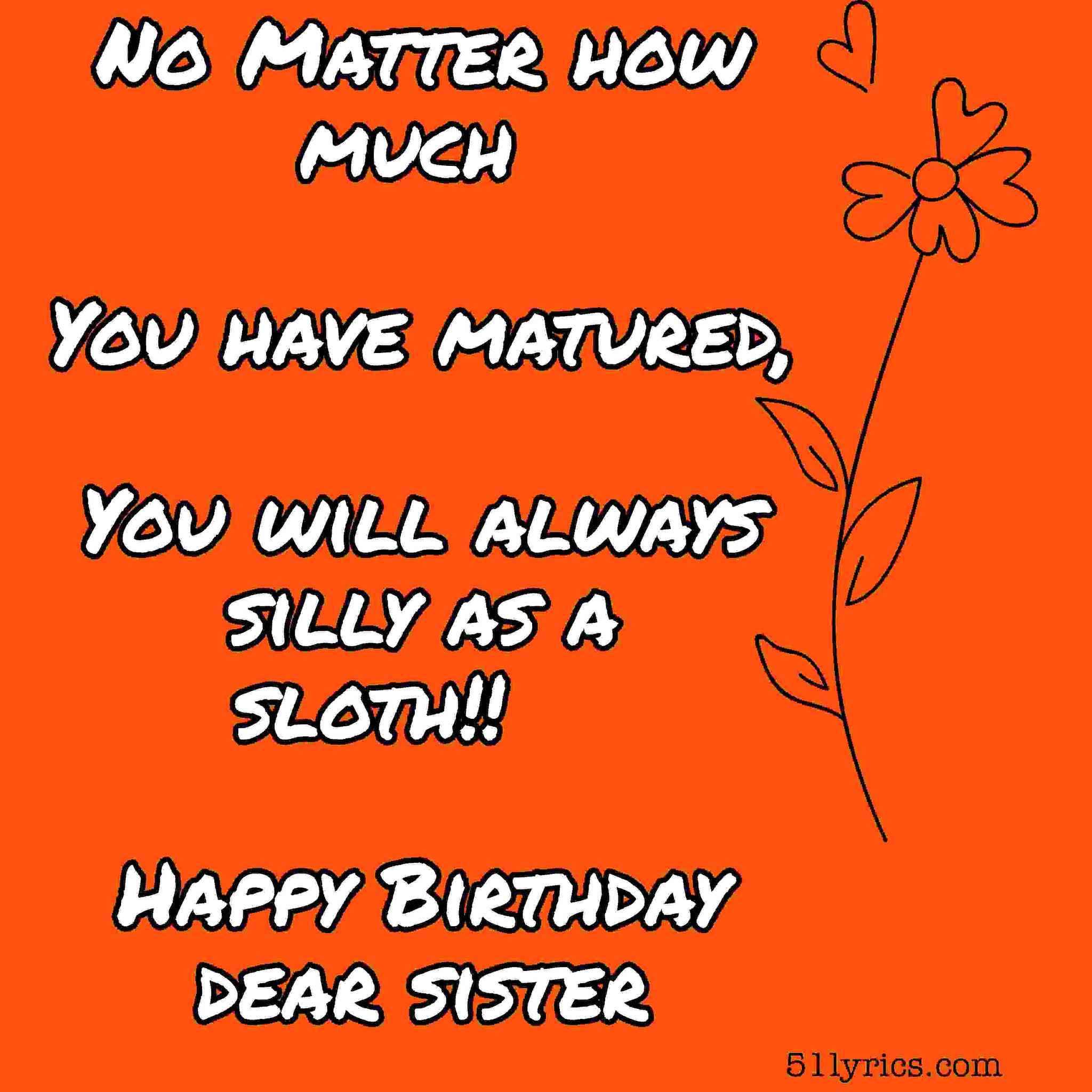 Funny 18th birthday captions for sister