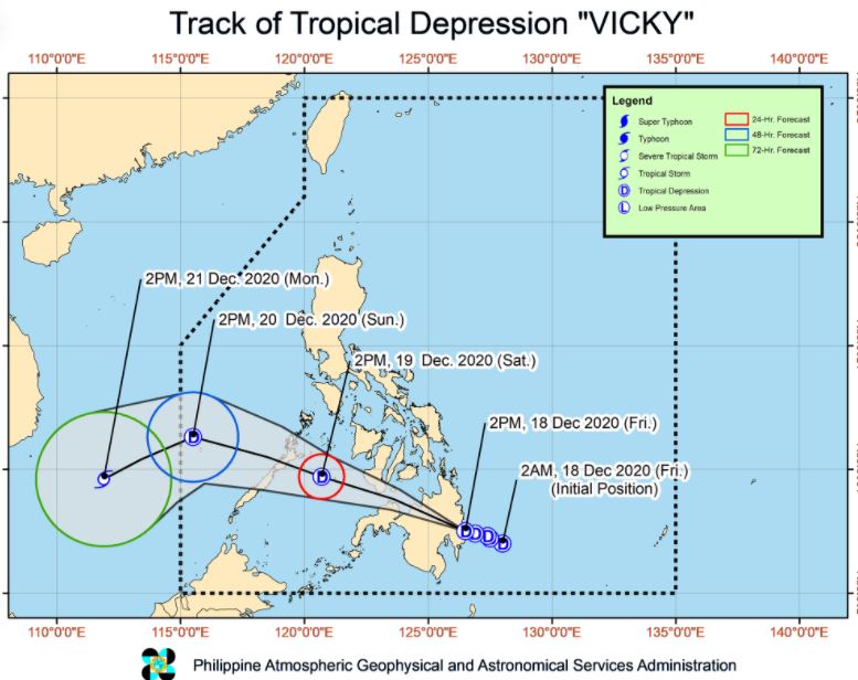 'Bagyong Vicky' traverses Mindanao landmass