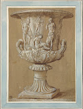 Medici Vase by Charles-Louis Clerisseau - Genre Drawings from Hermitage Museum