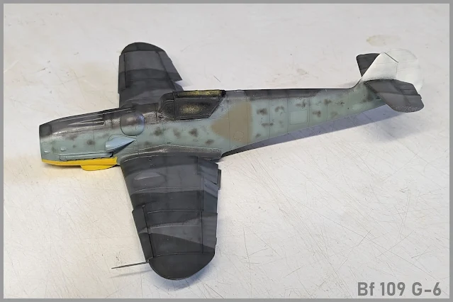 Maquette du Bf 109 G-6 d'Eduard au 1/48.