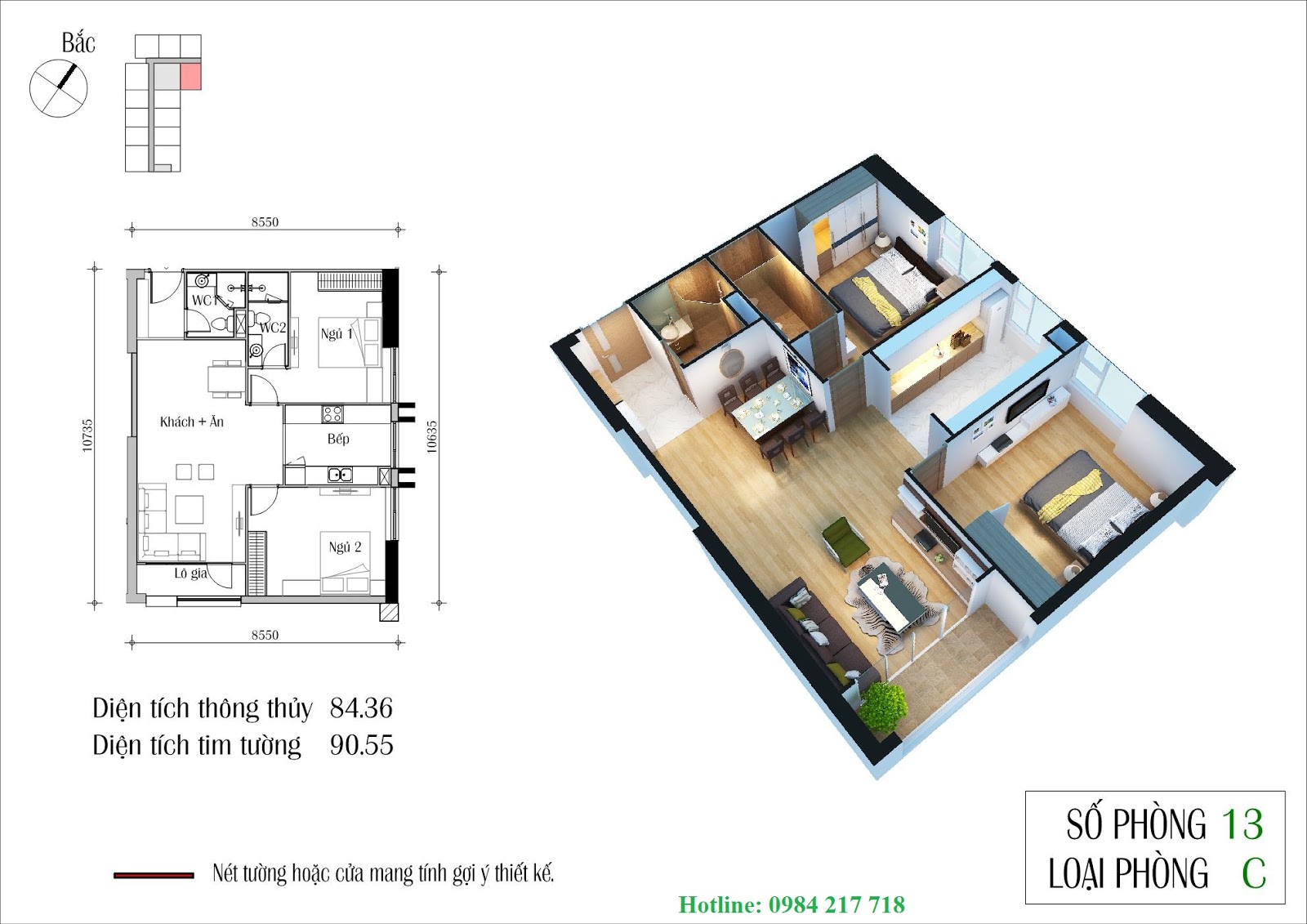 thiet ke chi tiet Căn hộ 2112 ct1 Chung cu eco green city nguyen xien