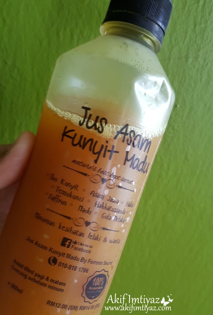 Jus Asam Kunyit Madu Bagus Untuk Kesihatan