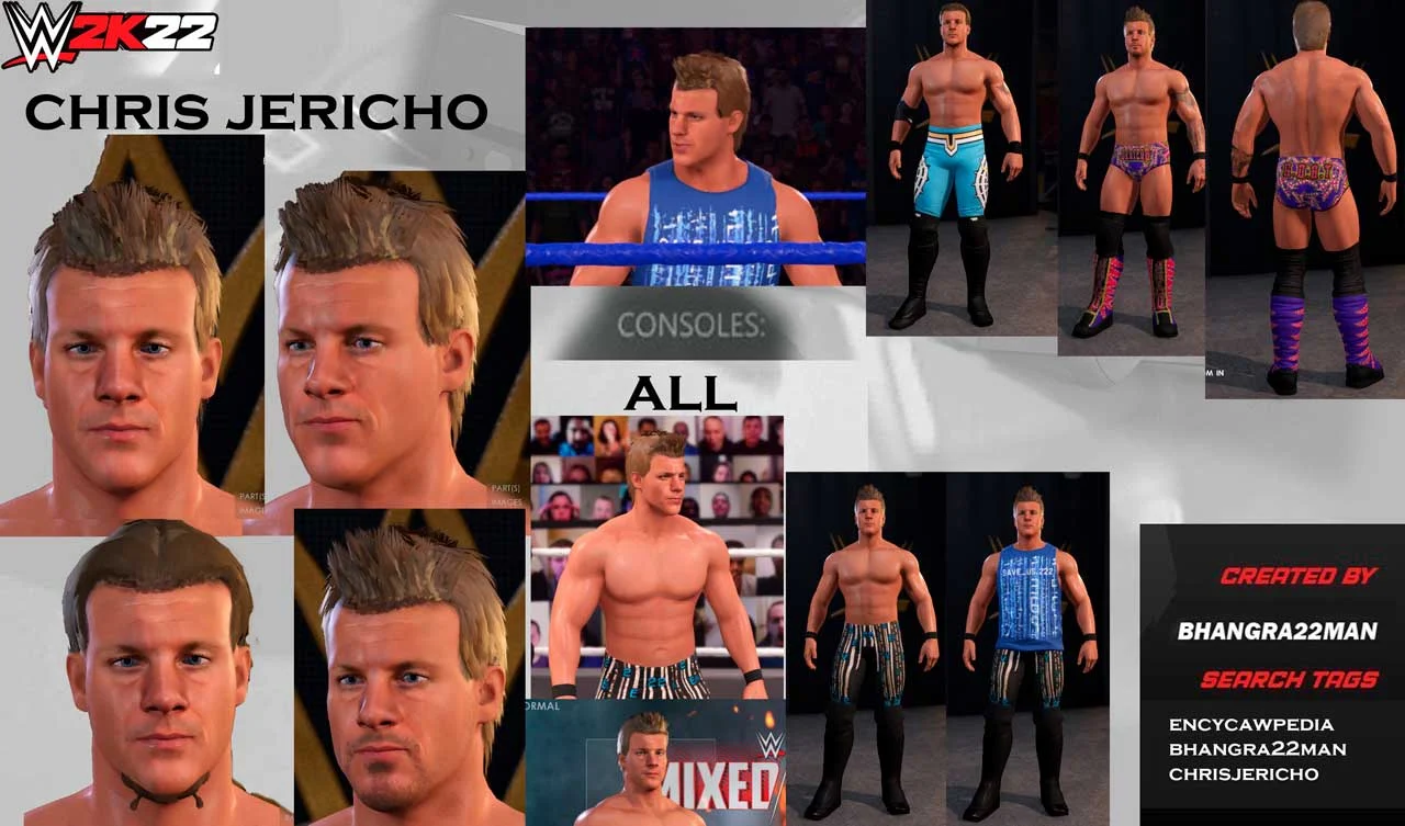 WWE 2K22 Chris Jericho Face Scan