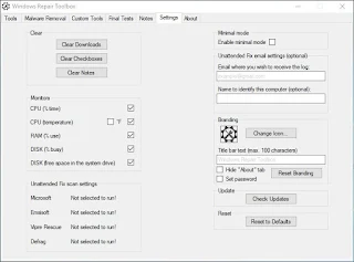 برنامج Windows Repair Toolbox 2.0.0.2  لاصلاح جميع اخطاء ومشاكل الويندوز